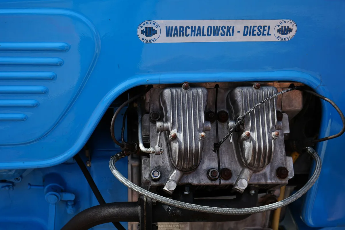 diesel pickup engine bay