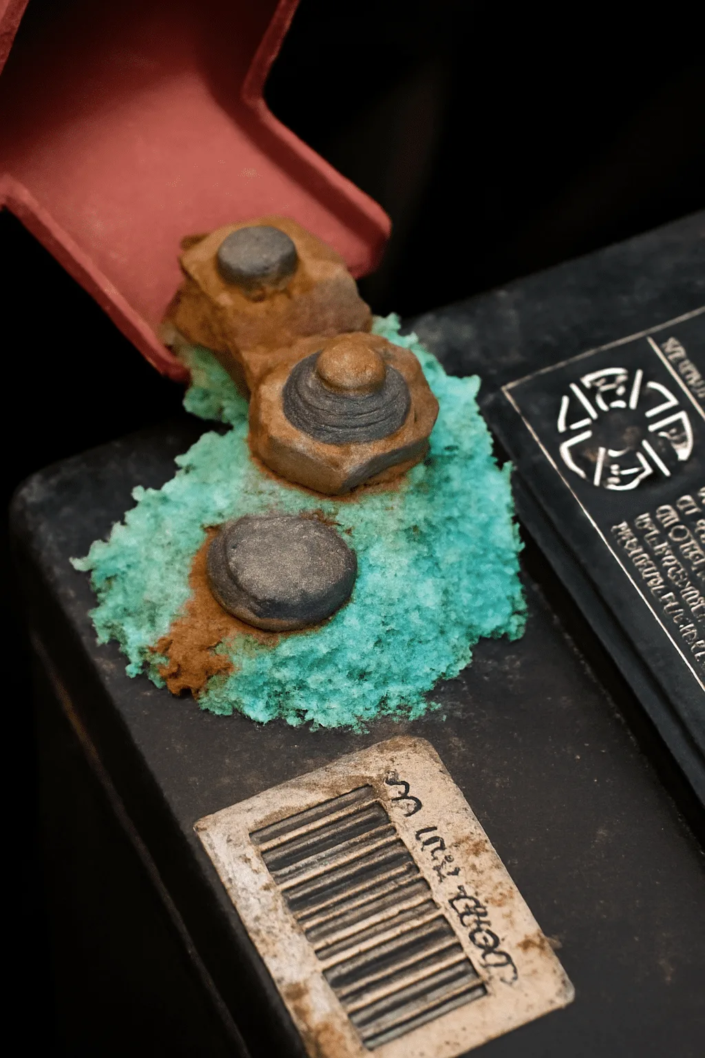 corroded battery terminal
