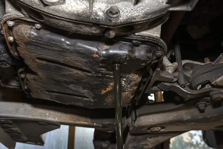 engine oil drain during oil change