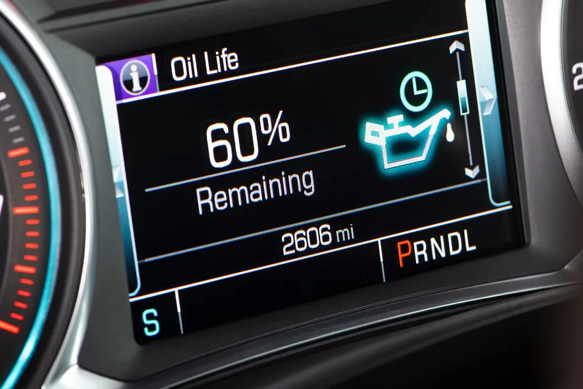oil life monitor dashboard