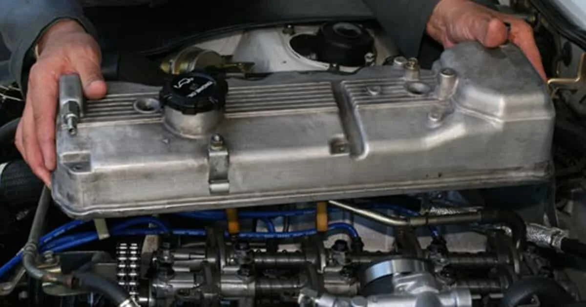 worn engine valve seal leak